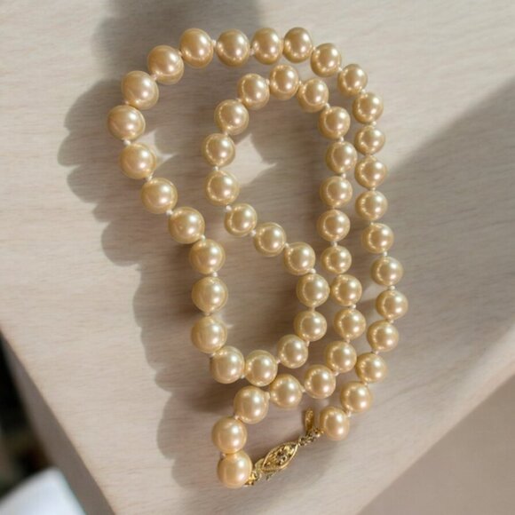 Napier Jewelry - Napier Knotted CREAM Faux Pearl Necklace